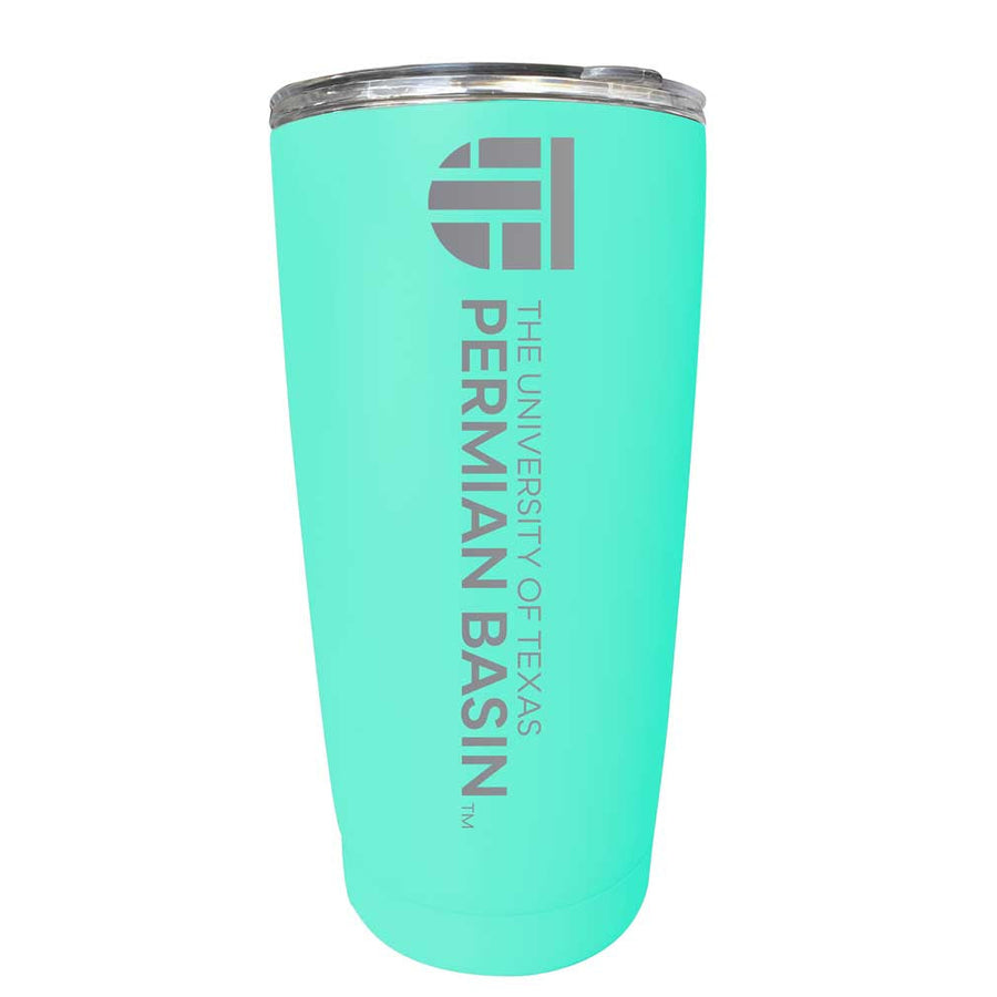 University of Texas of the Permian Basin NCAA Laser-Engraved Tumbler - 16oz Stainless Steel Insulated Mug Choose Your Image 1