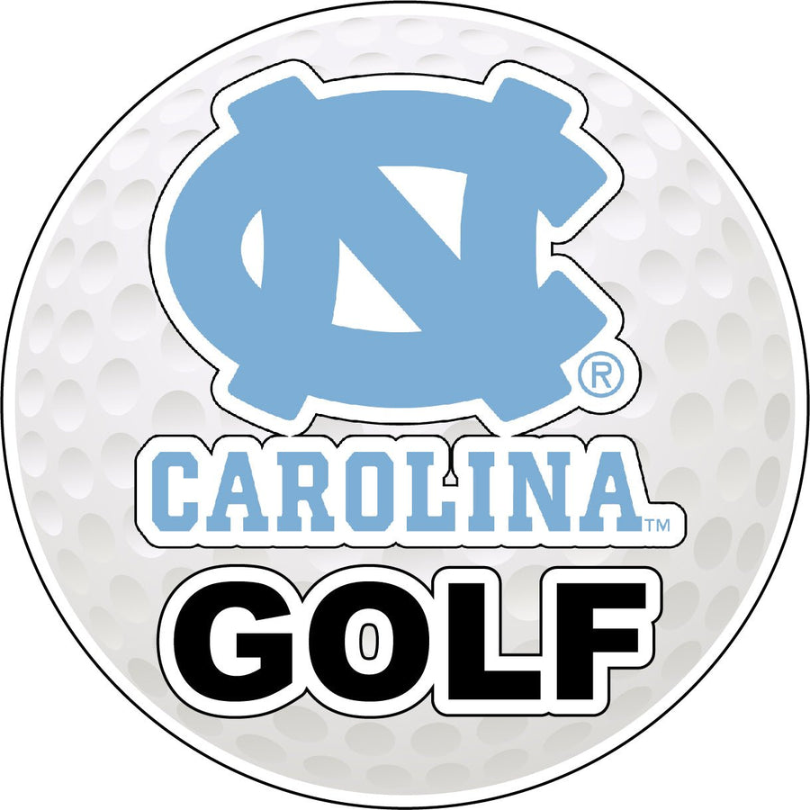 UNC Tar Heels 4-Inch Round Golf NCAA Fairway Fervor Vinyl Decal Sticker Image 1