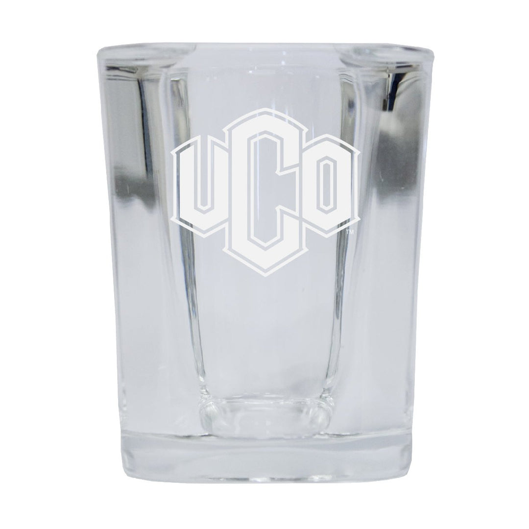 University of Central Oklahoma Bronchos NCAA Collectors Edition 2oz Square Shot Glass - Laser Etched Logo Image 1