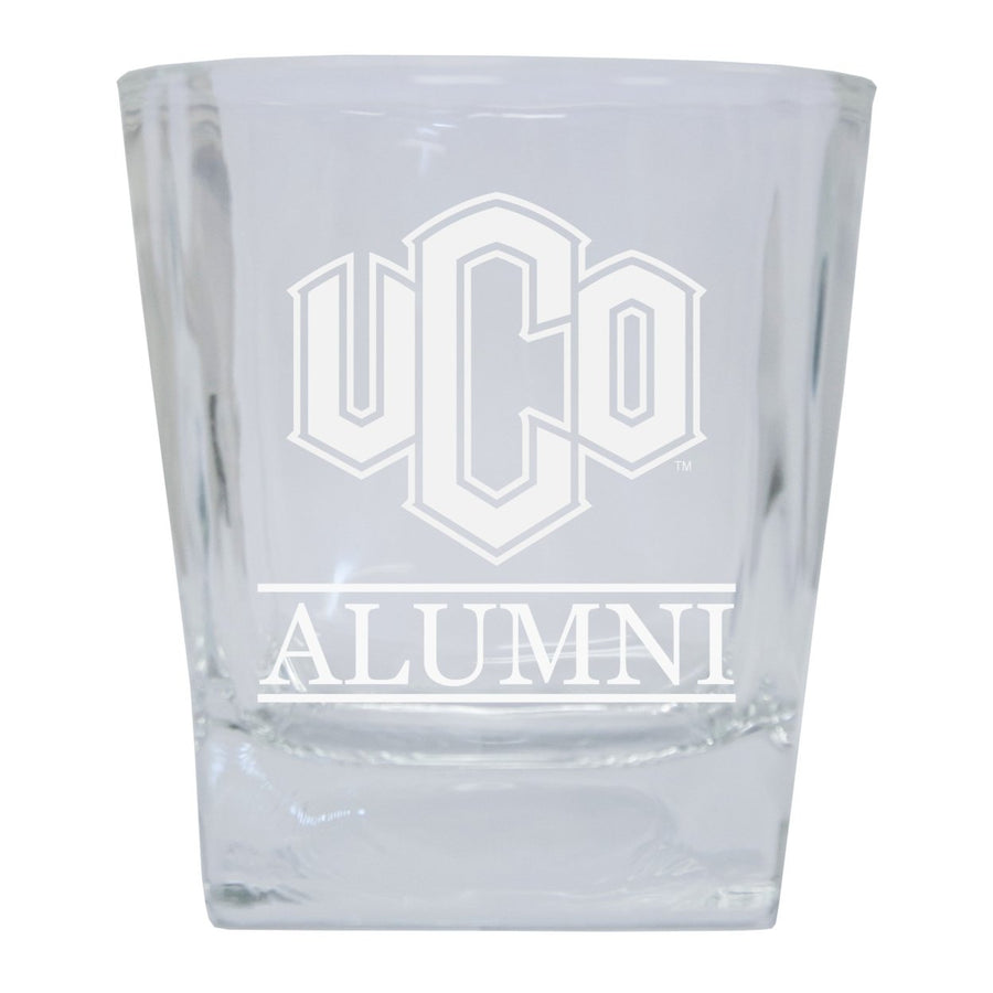 University of Central Oklahoma Bronchos 2-Pack Alumni Elegance 10oz Etched Glass Tumbler Image 1