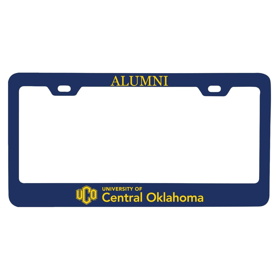 NCAA University of Central Oklahoma Bronchos Alumni License Plate Frame - Colorful Heavy Gauge Metal, Officially Image 1