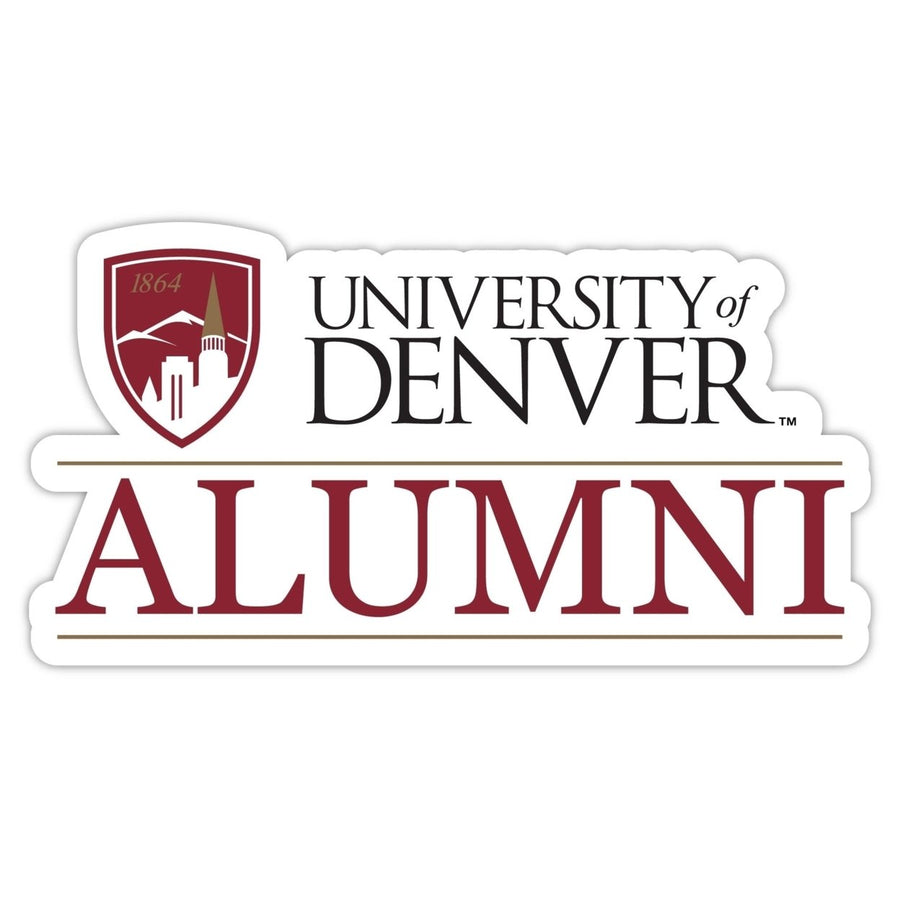 University of Denver Pioneers 4-Inch Alumni NCAA Vinyl Sticker - Durable School Spirit Decal Image 1