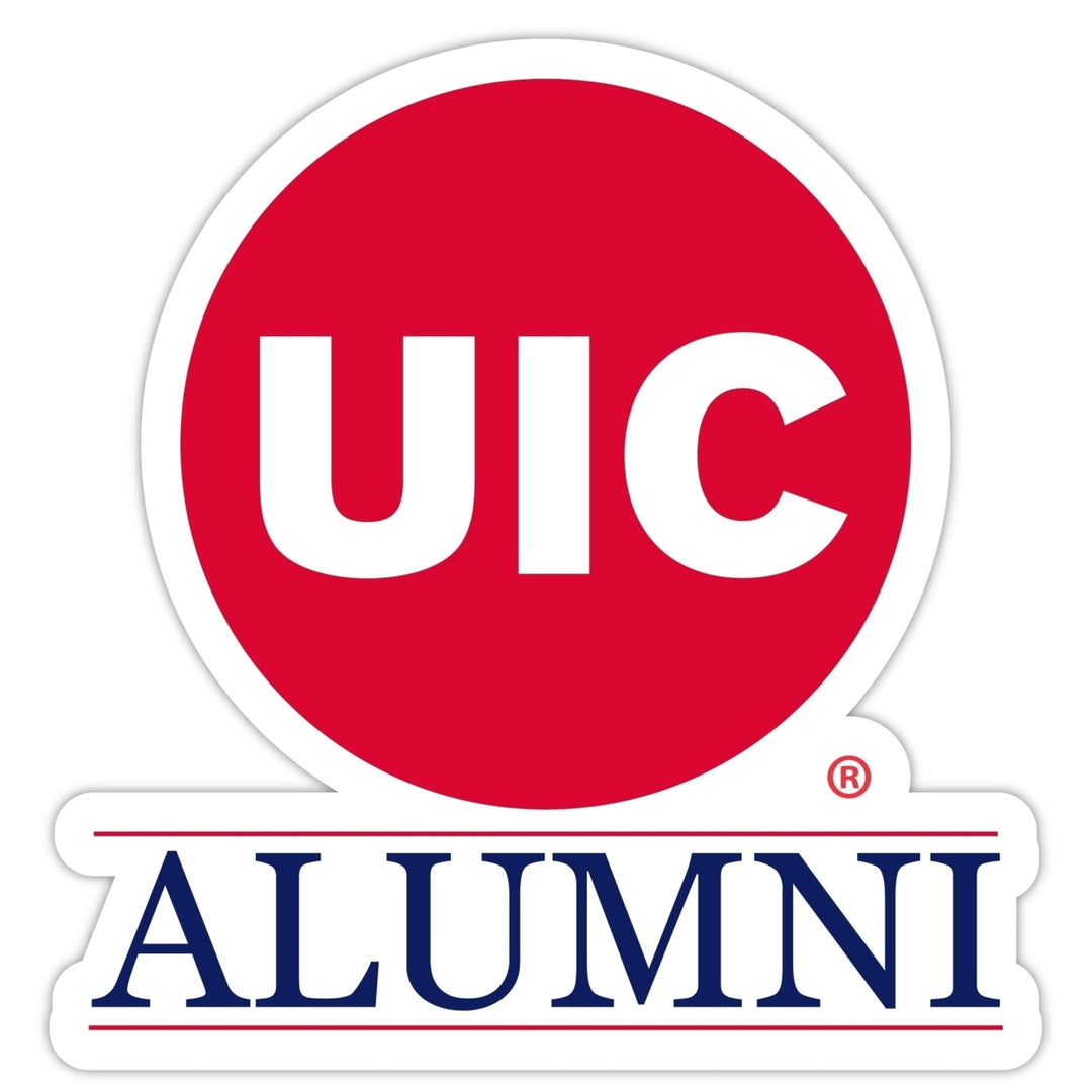 University of Illinois at Chicago 4-Inch Alumni 4-Pack NCAA Vinyl Sticker - Durable School Spirit Decal Image 1