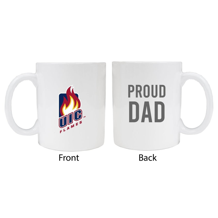 University of Illinois at Chicago Proud Dad Ceramic Coffee Mug - White Image 1