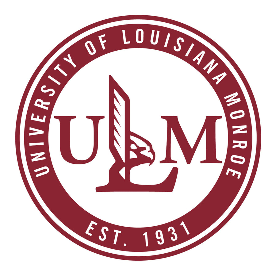 University of Louisiana Monroe 4-Inch Elegant School Logo NCAA Vinyl Decal Sticker for Fans, Students, and Alumni Image 1