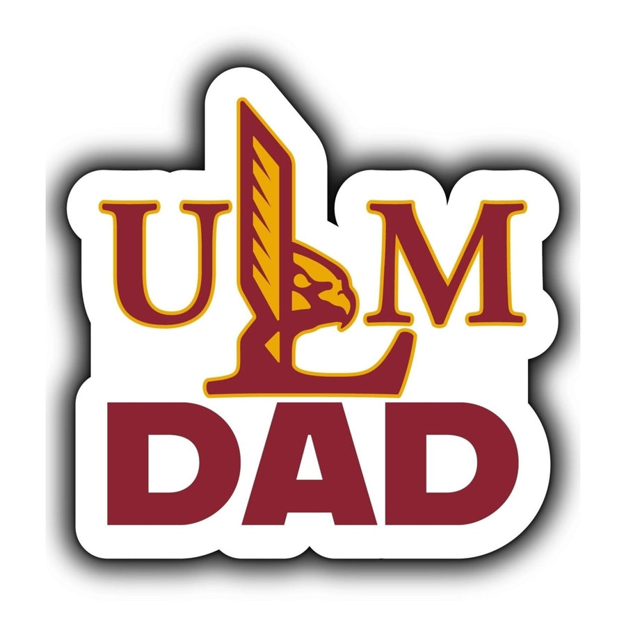 University of Louisiana Monroe 4-Inch Proud Dad NCAA - Durable School Spirit Vinyl Decal Perfect Image 1