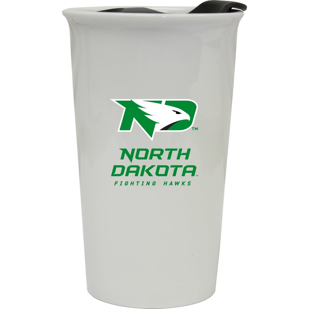 University of North Dakota Double Walled Ceramic Tumbler Image 1