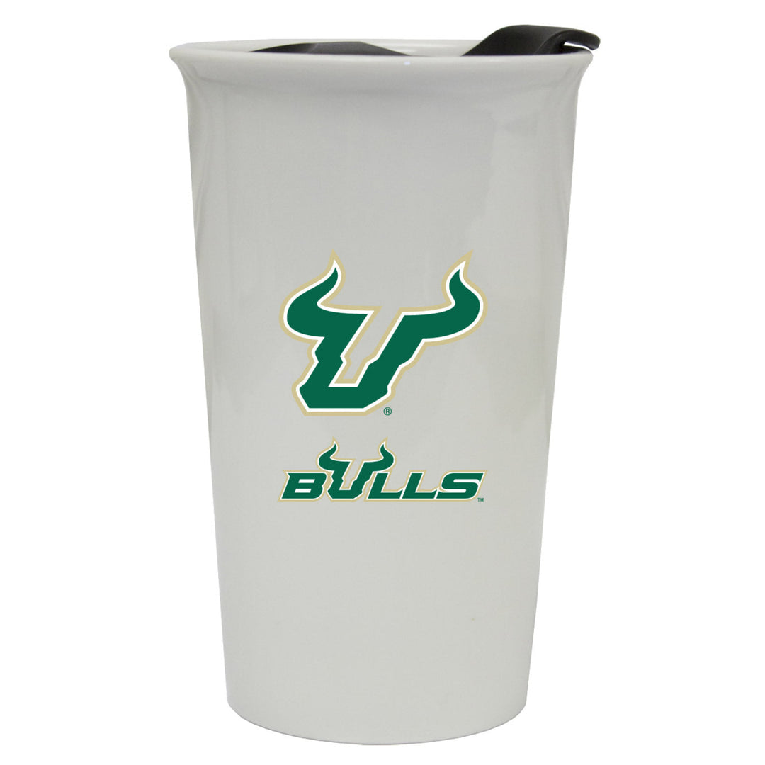 University of South Florida Bulls Double Walled Ceramic Tumbler Image 1