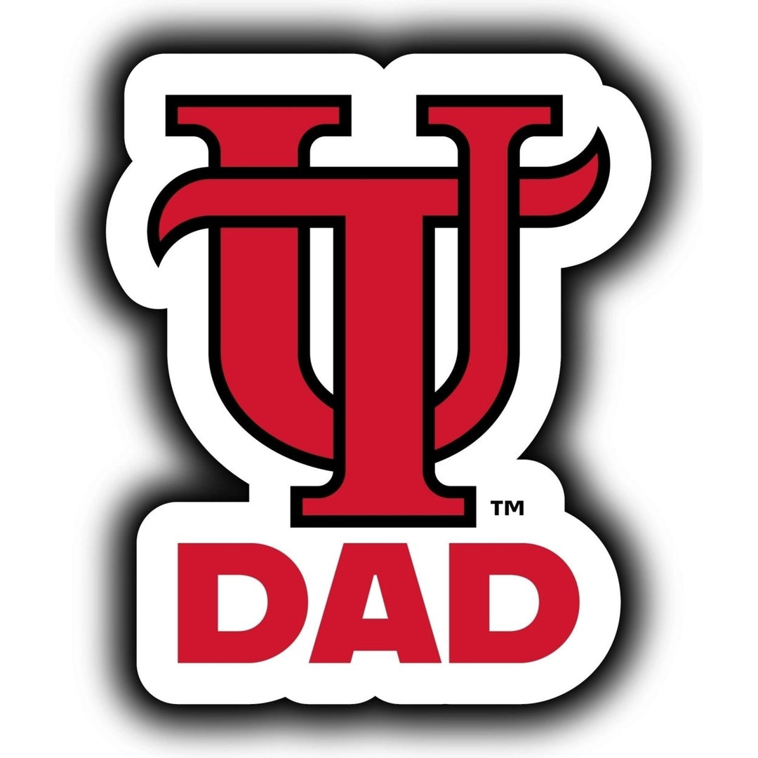 University of Tampa Spartans 4-Inch Proud Dad NCAA - Durable School Spirit Vinyl Decal Perfect Image 1