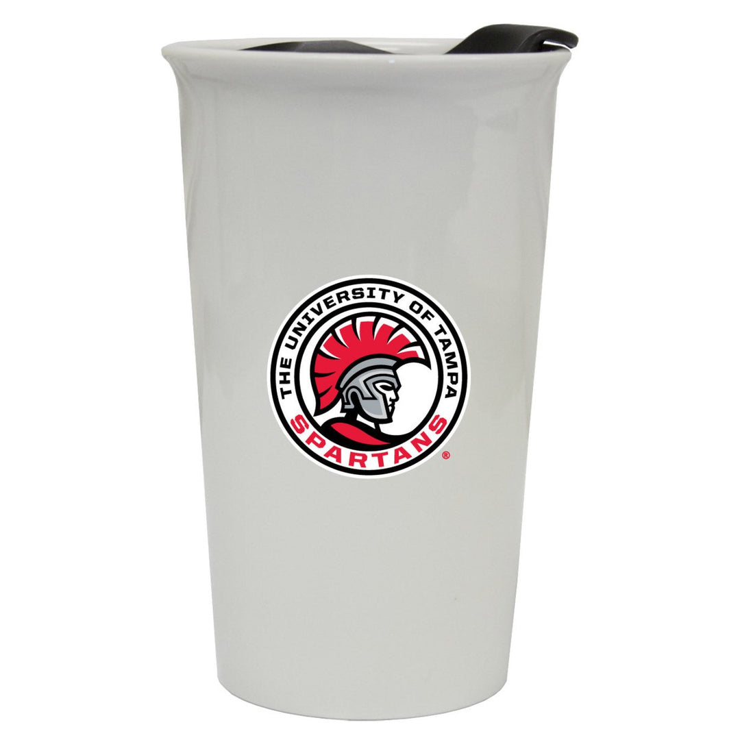 University of Tampa Spartans Double Walled Ceramic Tumbler Image 1