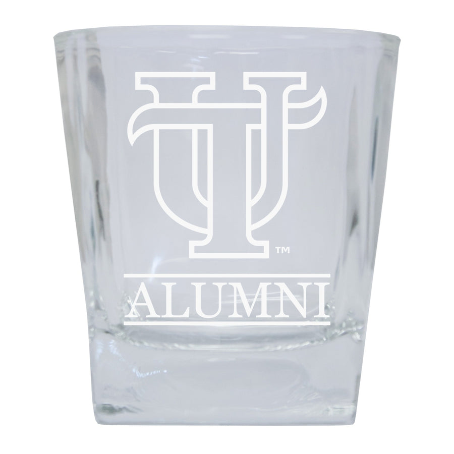 University of Tampa Spartans 2-Pack Alumni Elegance 10oz Etched Glass Tumbler Image 1