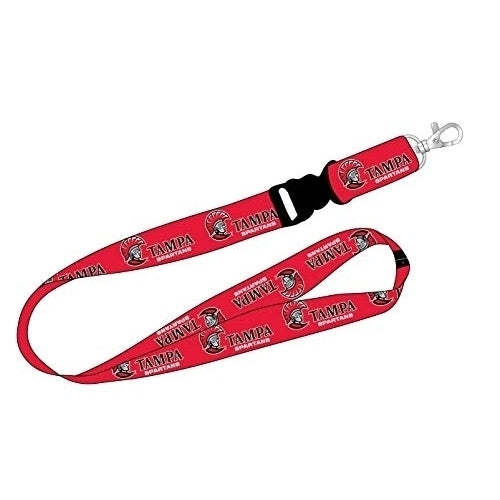 Ultimate Sports Fan Lanyard - University of Tampa Spartans Spirit, Durable Polyester, Quick-Release Buckle and Image 1