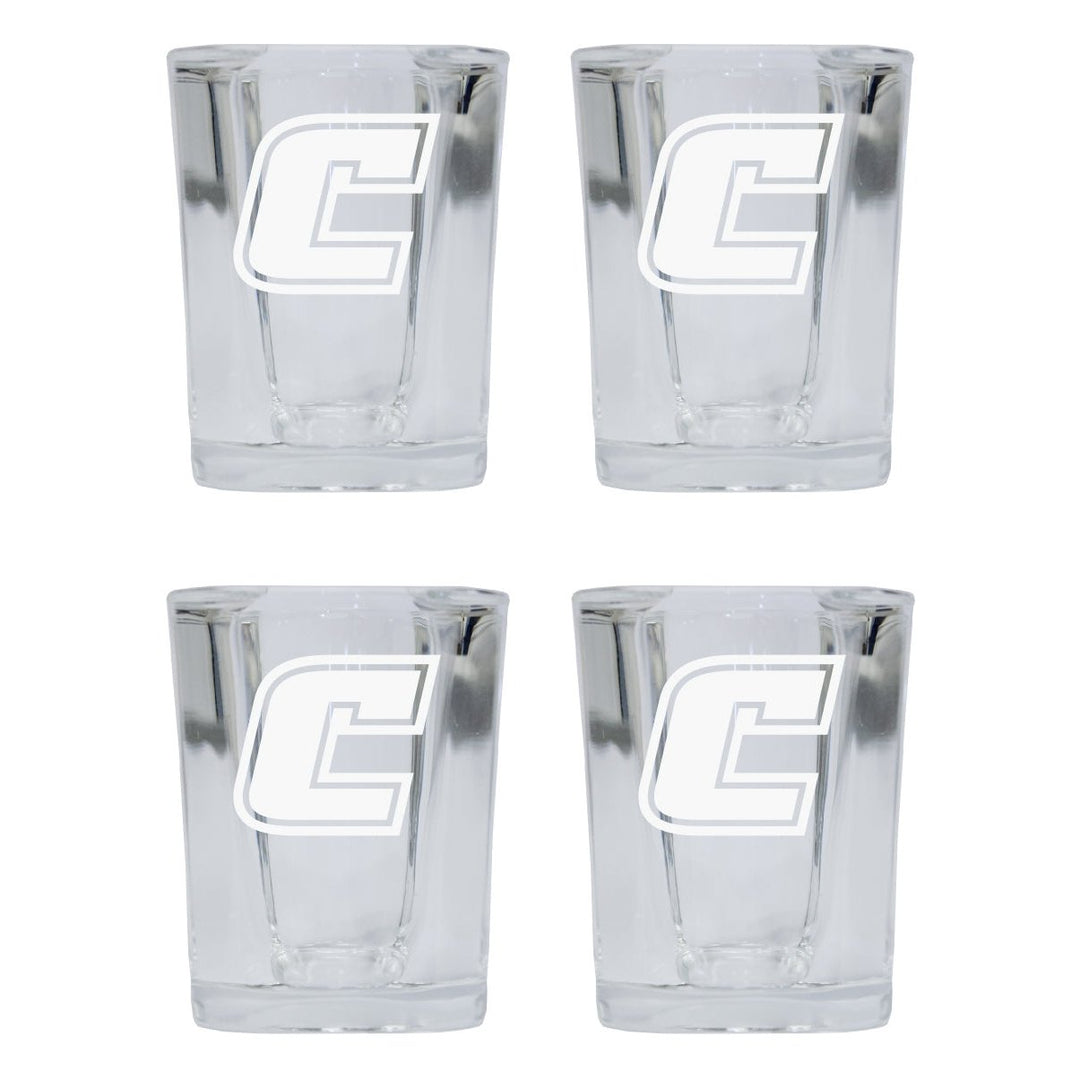 University of Tennessee at Chattanooga NCAA Collectors Edition 2oz Square Shot Glass - Laser Etched Logo 4-Pack Image 1