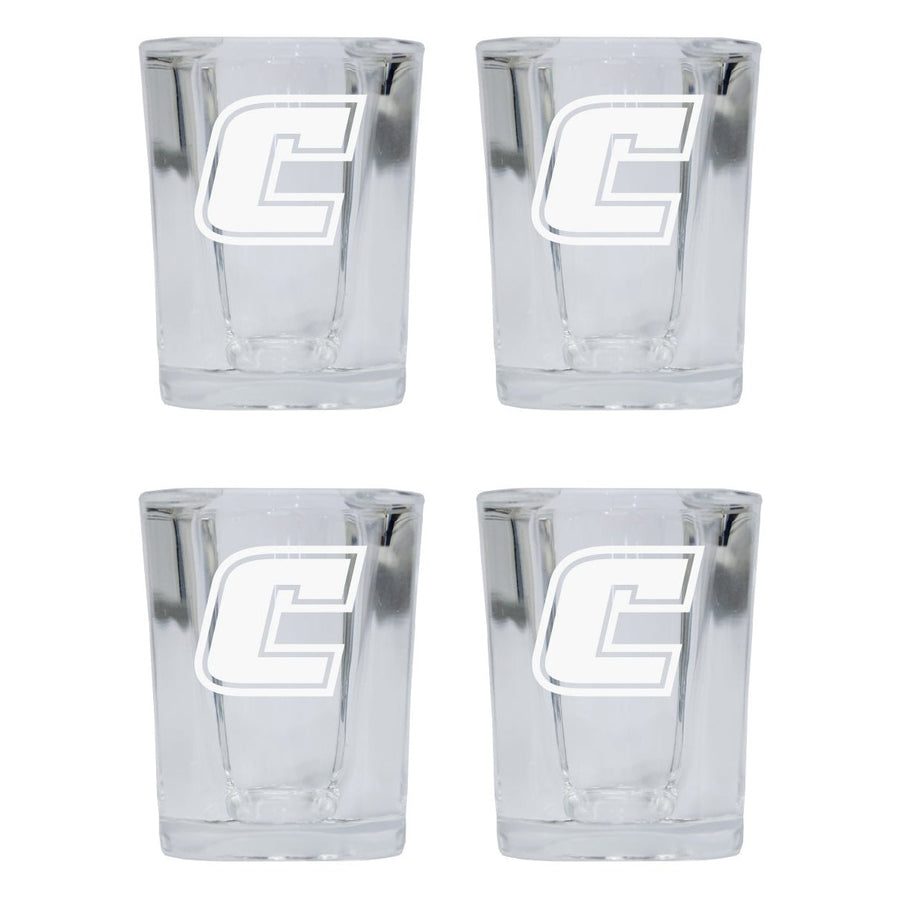 University of Tennessee at Chattanooga NCAA Collectors Edition 2oz Square Shot Glass - Laser Etched Logo 4-Pack Image 1