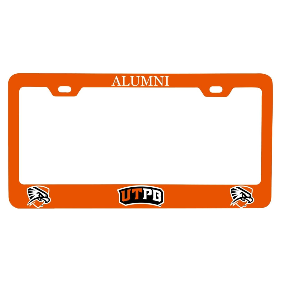 NCAA University of Texas of the Permian Basin Alumni License Plate Frame - Colorful Heavy Gauge Metal, Officially Image 1