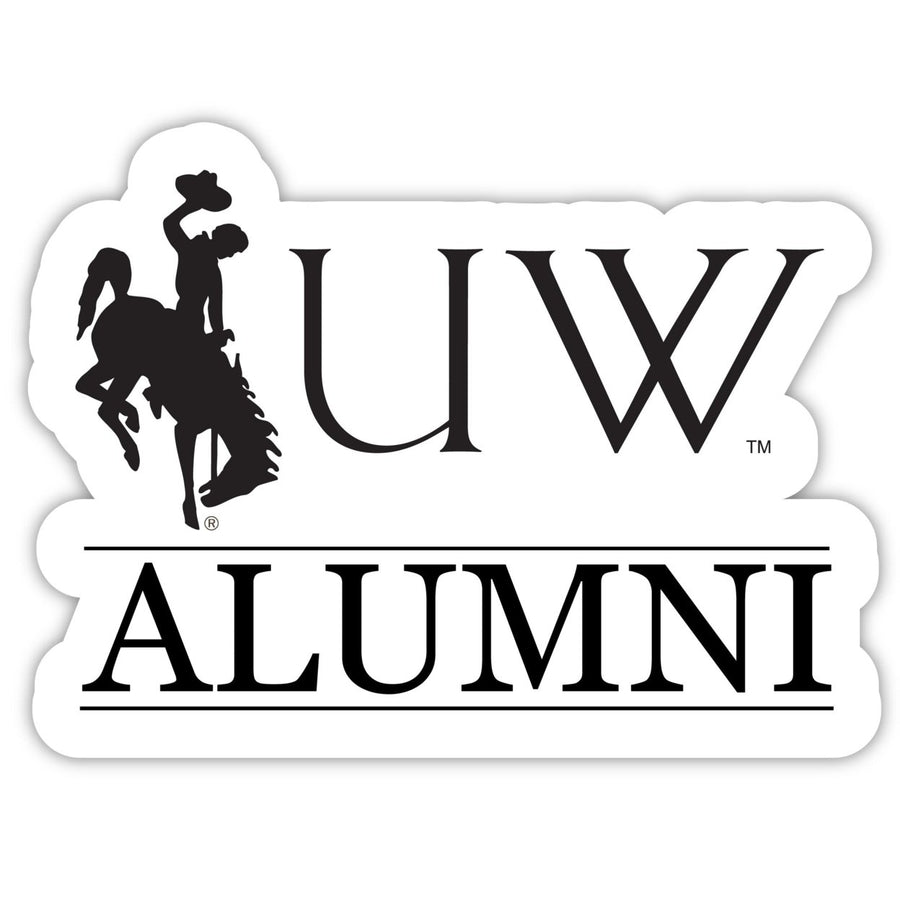 University of Wyoming 4-Inch Alumni NCAA Vinyl Sticker - Durable School Spirit Decal Image 1