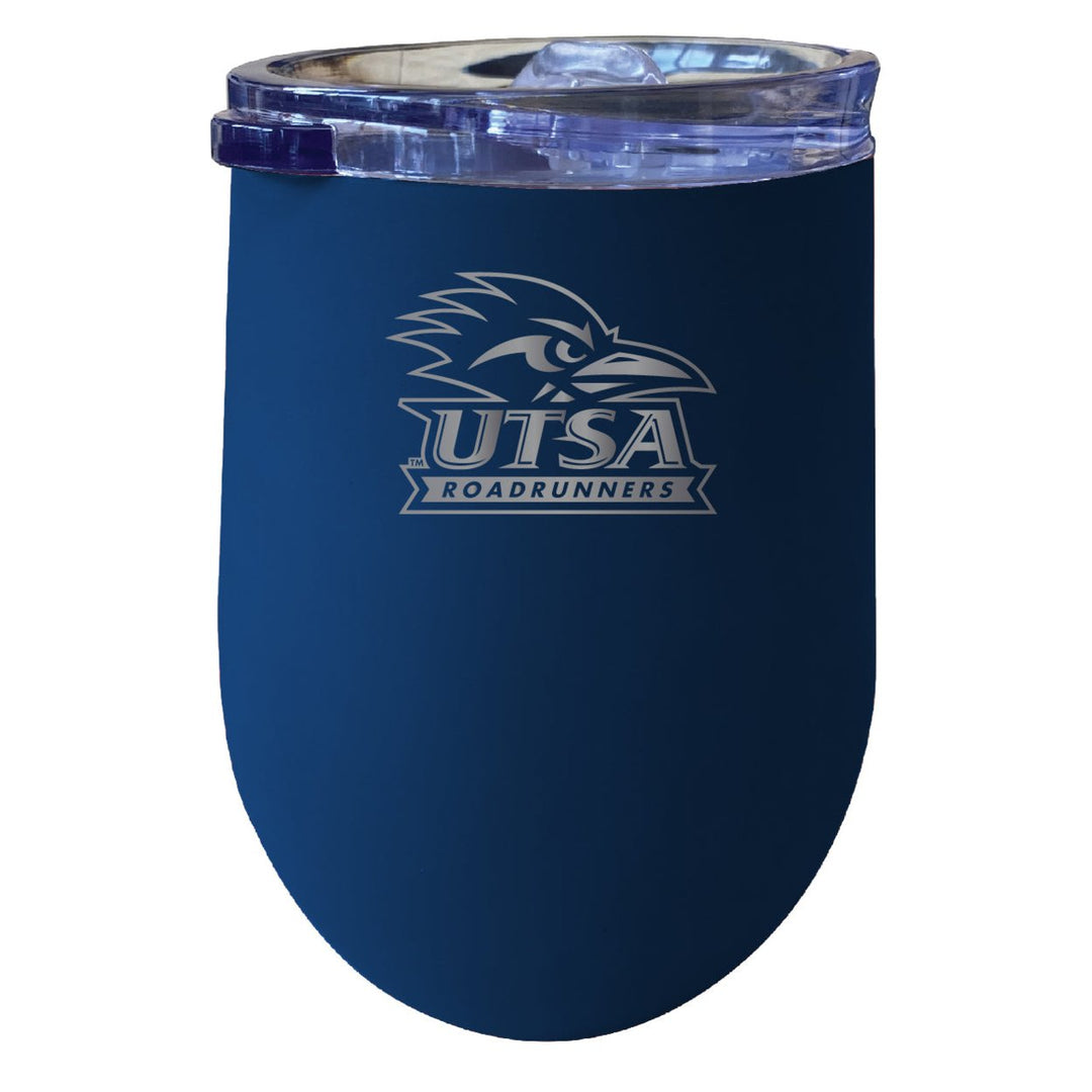 UTSA Road Runners NCAA Laser-Etched Wine Tumbler - 12oz Stainless Steel Insulated Cup Image 3