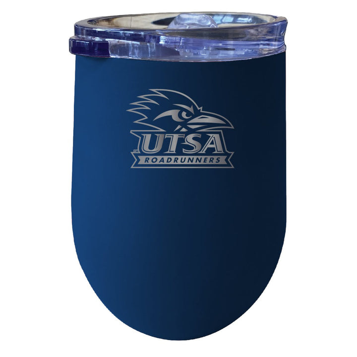 UTSA Road Runners NCAA Laser-Etched Wine Tumbler - 12oz Stainless Steel Insulated Cup Image 3