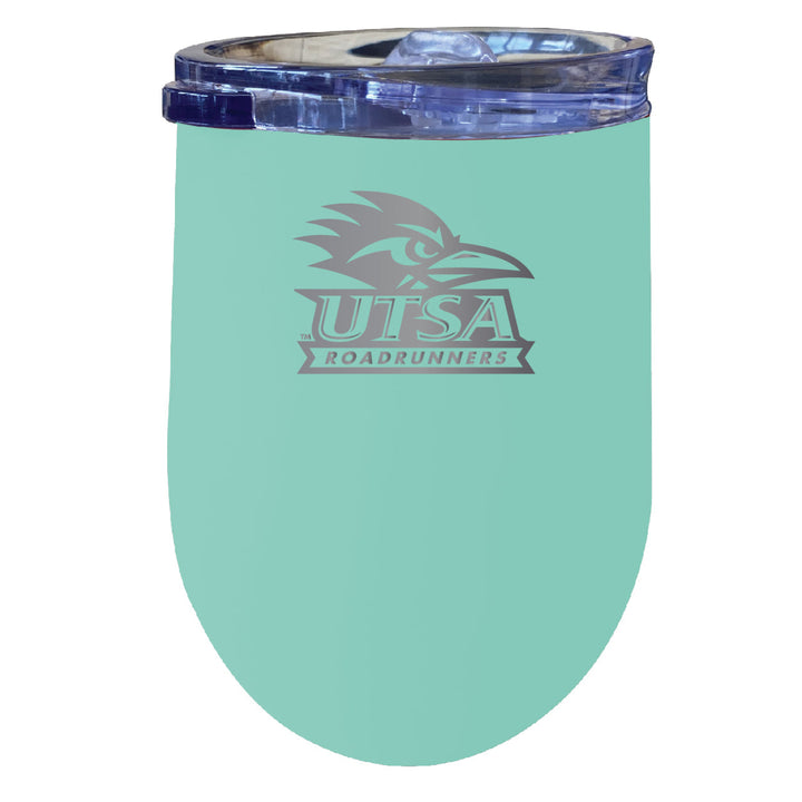 UTSA Road Runners NCAA Laser-Etched Wine Tumbler - 12oz Stainless Steel Insulated Cup Image 4