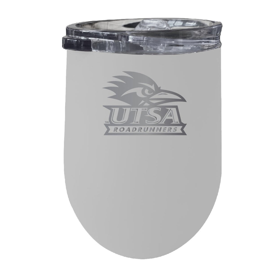 UTSA Road Runners NCAA Laser-Etched Wine Tumbler - 12oz Stainless Steel Insulated Cup Image 5