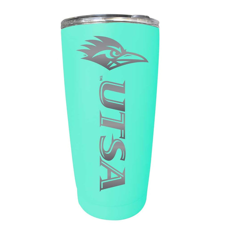 UTSA Road Runners NCAA Laser-Engraved Tumbler - 16oz Stainless Steel Insulated Mug Choose Your Color Image 1