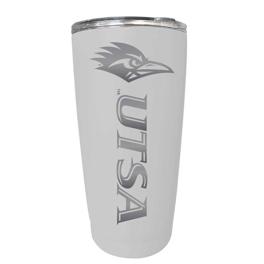 UTSA Road Runners NCAA Laser-Engraved Tumbler - 16oz Stainless Steel Insulated Mug Choose Your Color Image 3