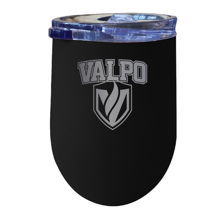 Valparaiso University NCAA Laser-Etched Wine Tumbler - 12oz Stainless Steel Insulated Cup Image 1