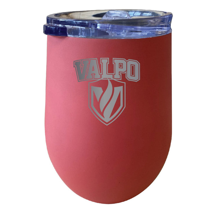 Valparaiso University NCAA Laser-Etched Wine Tumbler - 12oz Stainless Steel Insulated Cup Image 1