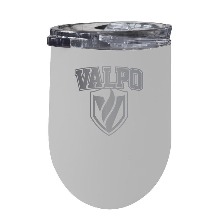 Valparaiso University NCAA Laser-Etched Wine Tumbler - 12oz Stainless Steel Insulated Cup Image 5