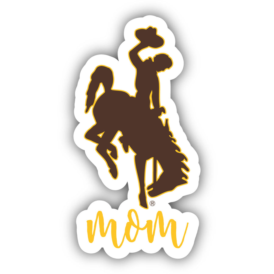 University of Wyoming 4-Inch Mom NCAA Vinyl Decal Sticker for Fans, Students, and Alumni Image 1