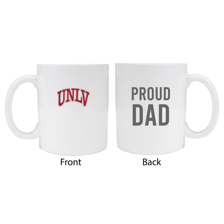 UNLV Rebels Proud Dad Ceramic Coffee Mug - White Image 1