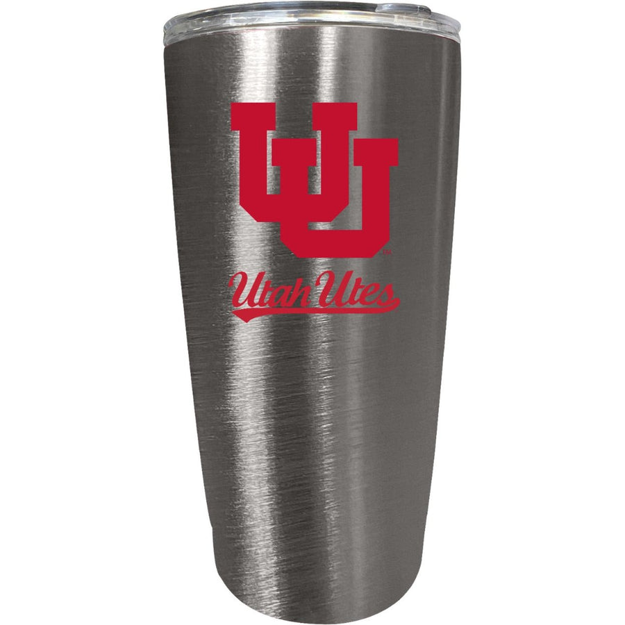 Utah Utes 16 oz Insulated Stainless Steel Tumbler colorless Image 1