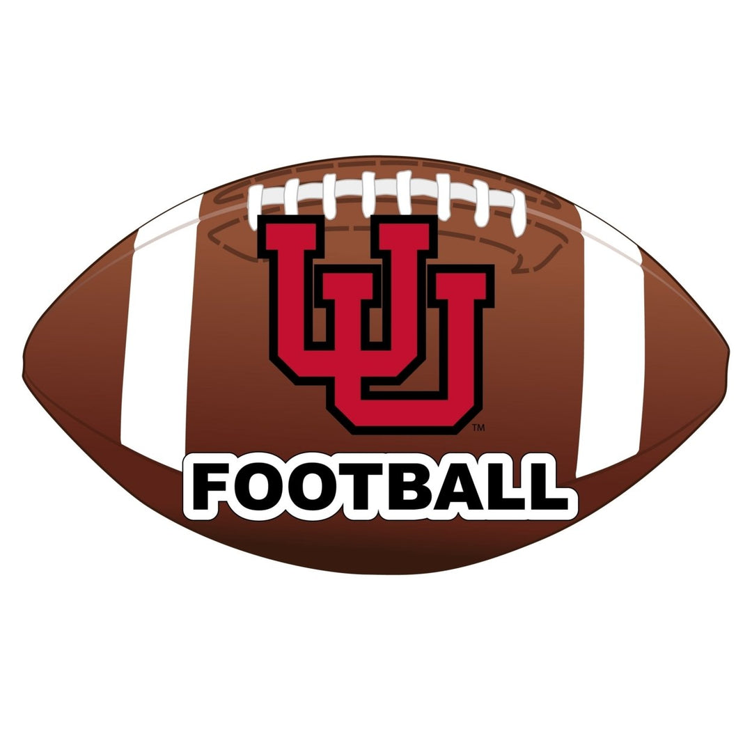 Utah Utes 4-Inch Round Football NCAA Gridiron Glory Vinyl Decal Sticker Image 1