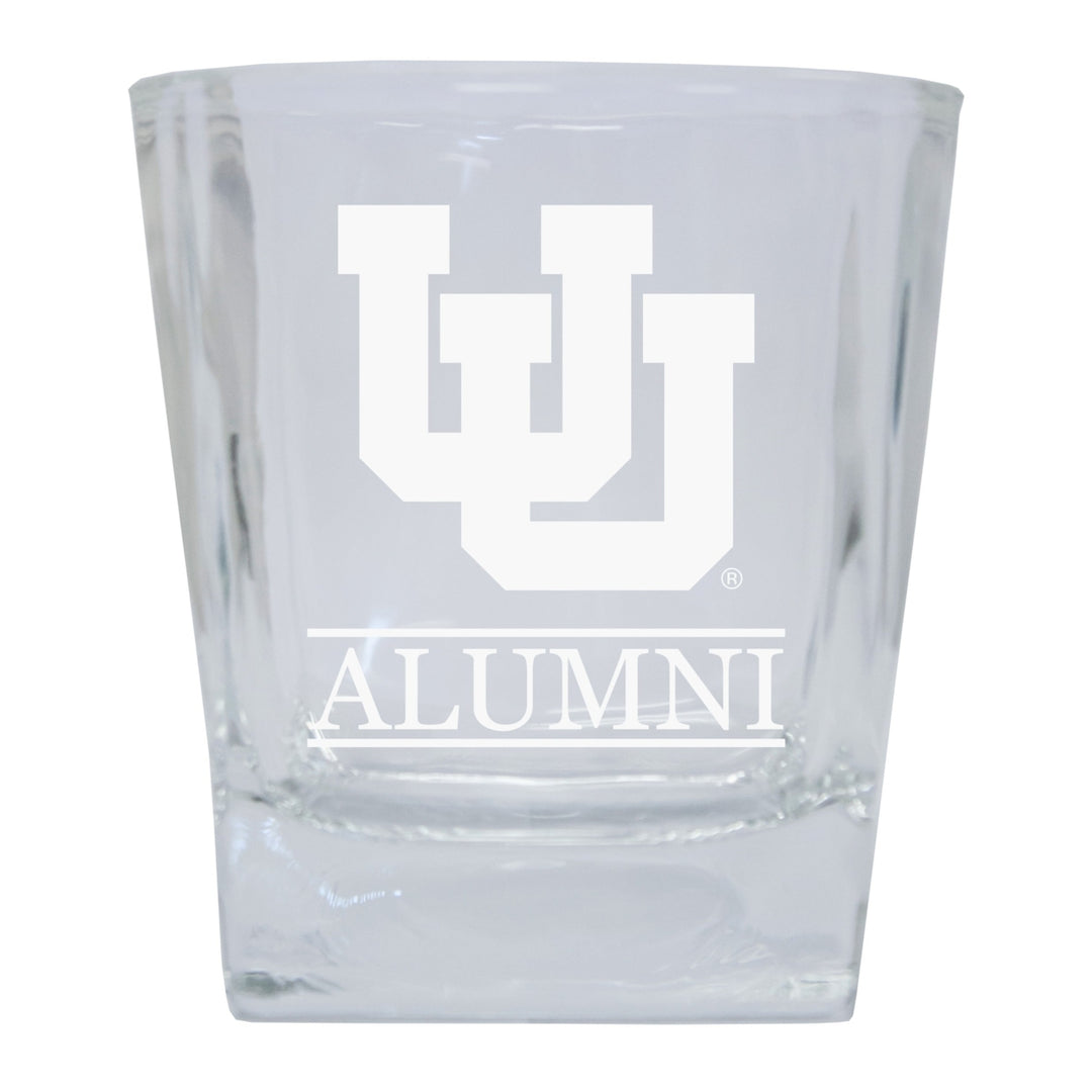 Utah Utes 2-Pack Alumni Elegance 10oz Etched Glass Tumbler Image 1