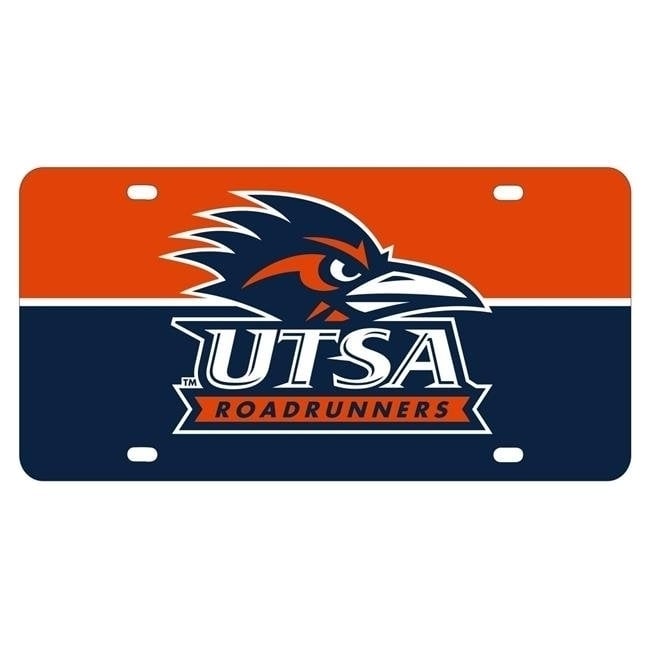 NCAA UTSA Road Runners Metal License Plate - Lightweight, Sturdy and Versatile Image 1