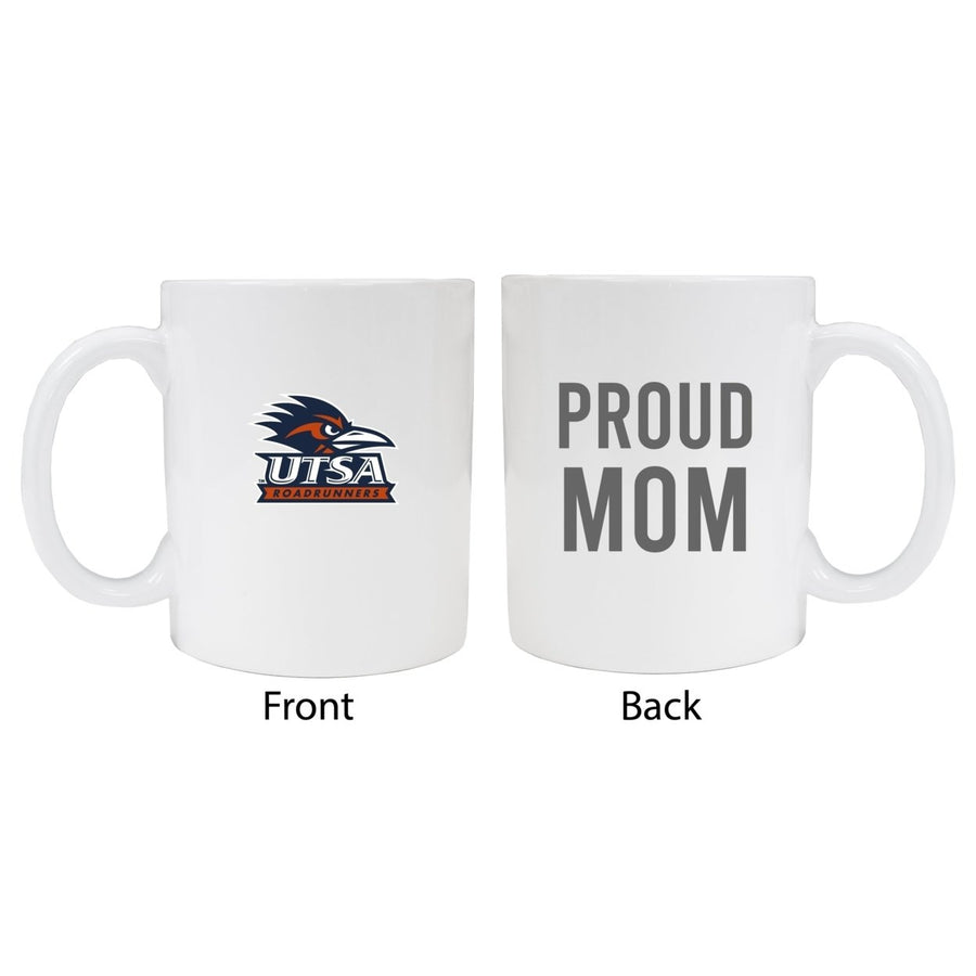 UTSA Road Runners Proud Mom Ceramic Coffee Mug - White Image 1