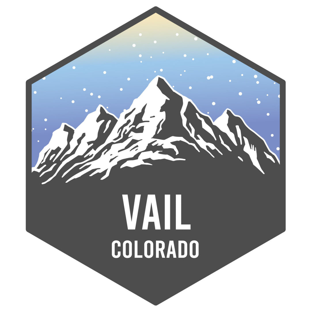 Vail Colorado Ski Adventures Souvenir 4 Inch Vinyl Decal Sticker Image 1