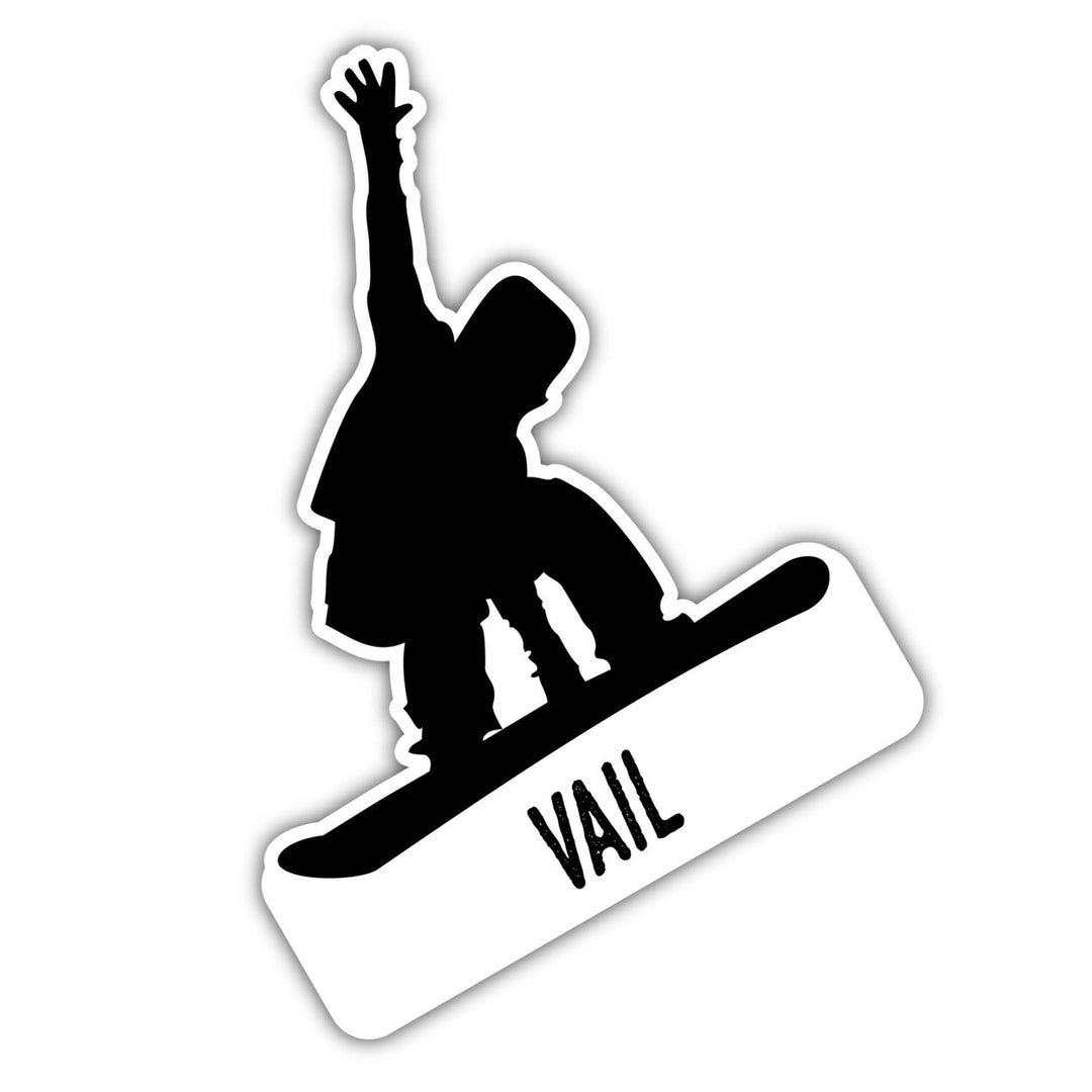 Vail Colorado Ski Adventures Souvenir 4 Inch Vinyl Decal Sticker Mountain Design Image 1