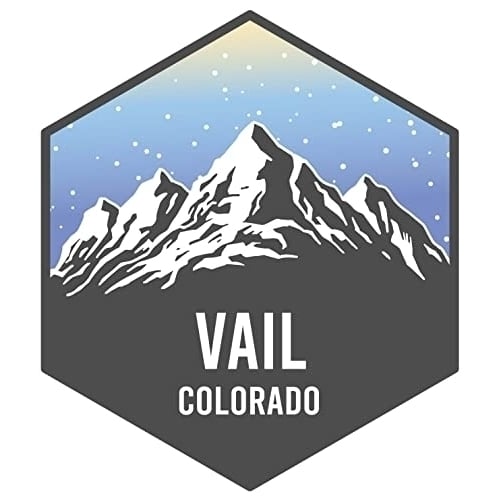 Vail Colorado Ski Snowboard Adventures Souvenir 4 Inch Fridge Magnet Mountain Design Image 1