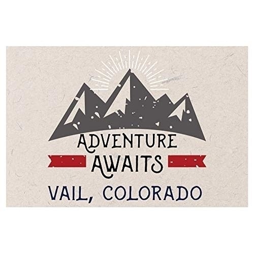 Vail Colorado Souvenir 2x3 Inch Fridge Magnet Adventure Awaits Design Image 1