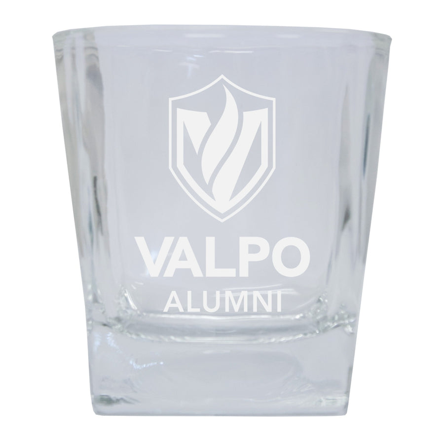 Valparaiso University 2-Pack Alumni Elegance 10oz Etched Glass Tumbler Image 1