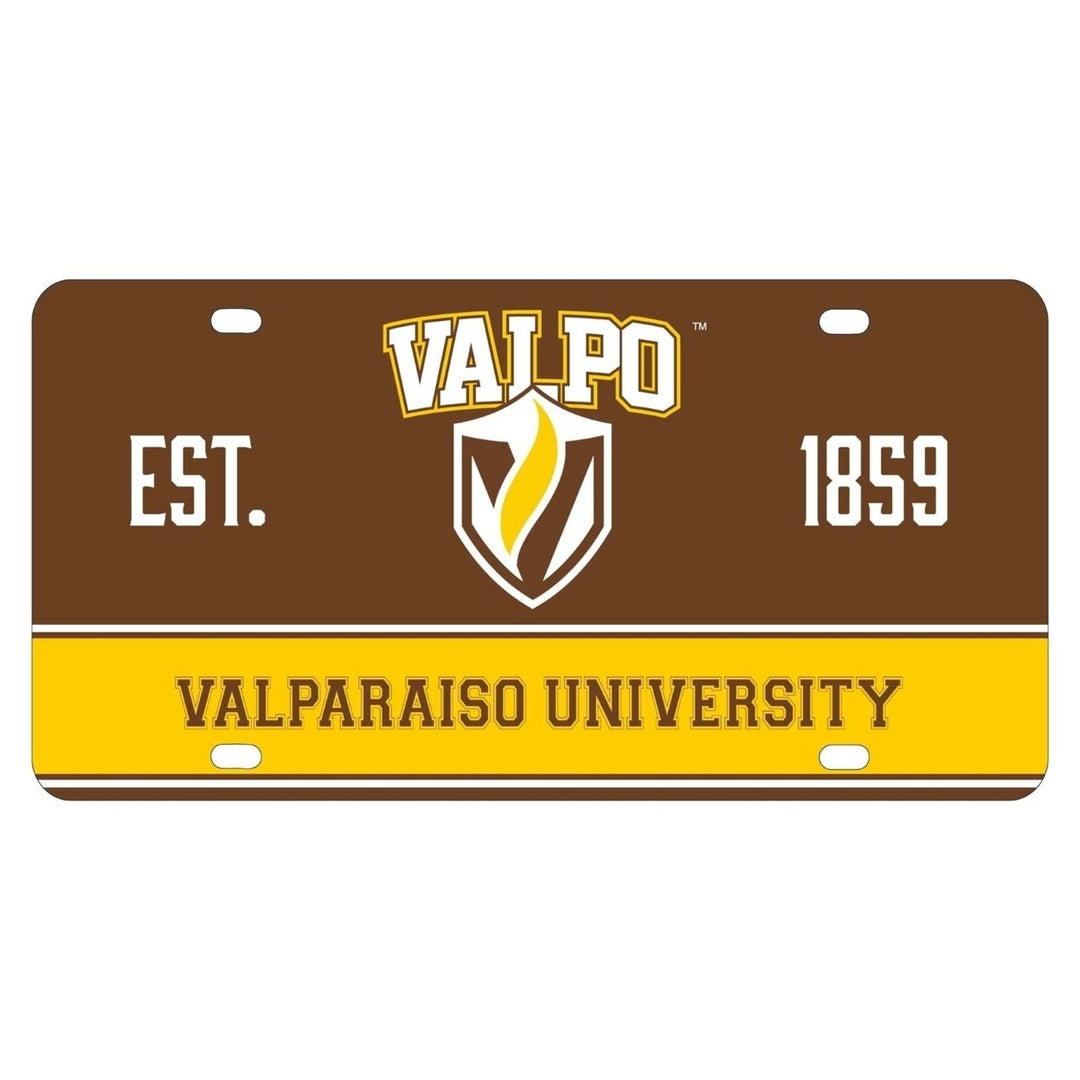 NCAA Valparaiso University Metal License Plate - Lightweight, Sturdy and Versatile Image 1