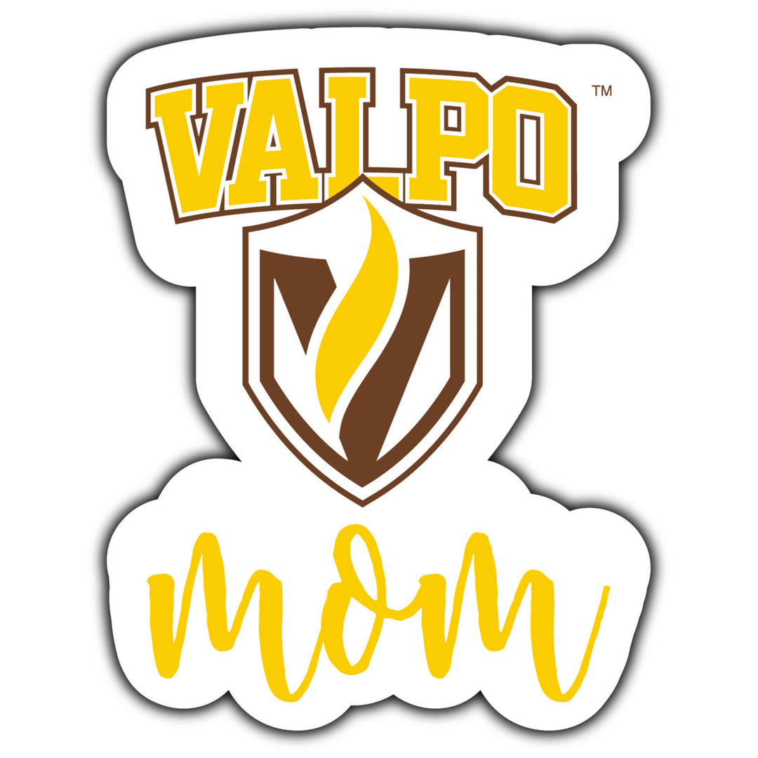 Valparaiso University 4-Inch Proud Mom NCAA - Durable School Spirit Vinyl Decal Perfect Image 1