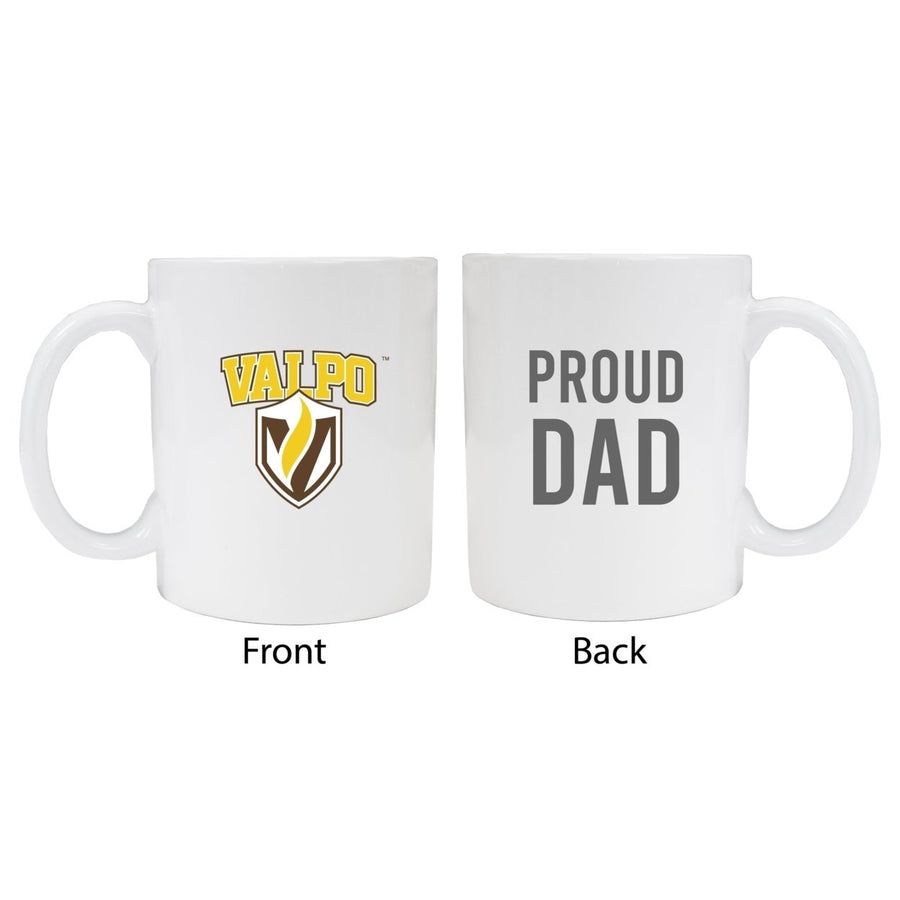 Valparaiso University Proud Dad Ceramic Coffee Mug - White Image 1