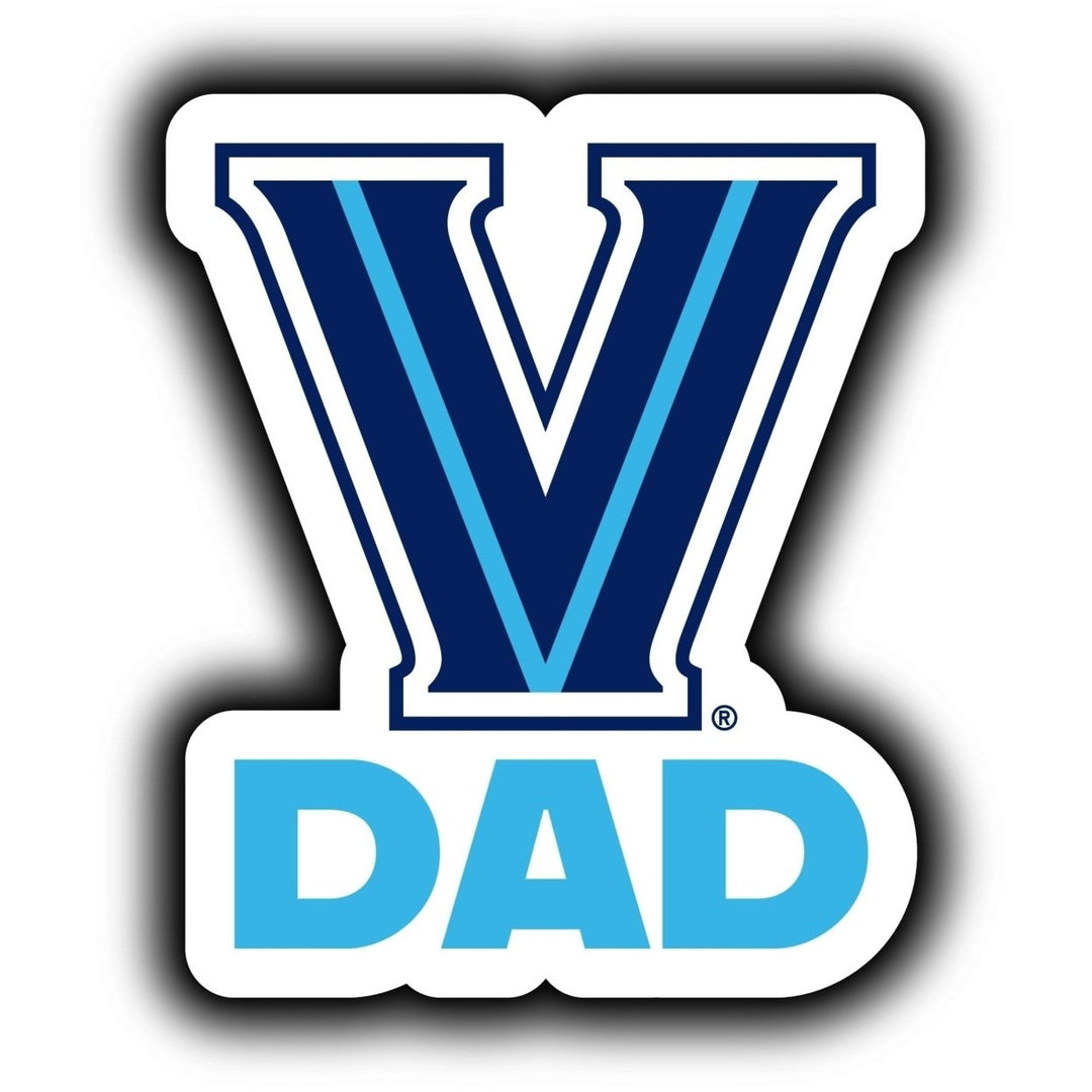 Villanova Wildcats 4-Inch Proud Dad NCAA - Durable School Spirit Vinyl Decal Perfect Image 1