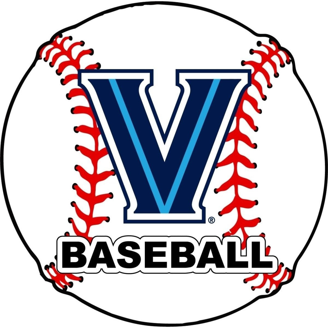 Villanova Wildcats 4-Inch Round Baseball NCAA Passion Vinyl Decal Sticker Image 1