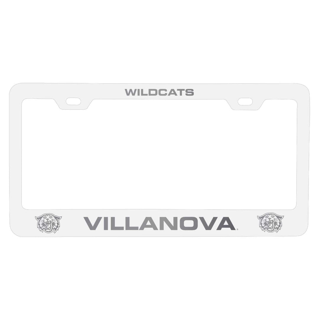 Villanova Wildcats Etched Metal License Plate Frame Choose Your Color Image 1