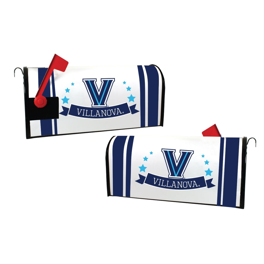 Villanova Wildcats NCAA Officially Licensed Mailbox Cover Logo and Stripe Design Image 1