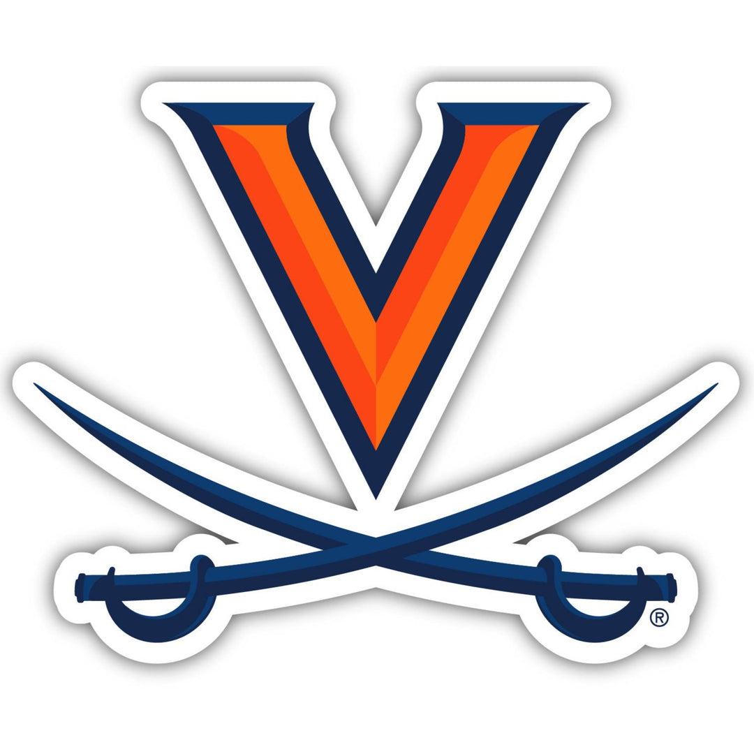 Virginia Cavaliers 4-Inch Elegant School Logo NCAA Vinyl Decal Sticker for Fans, Students, and Alumni Image 1