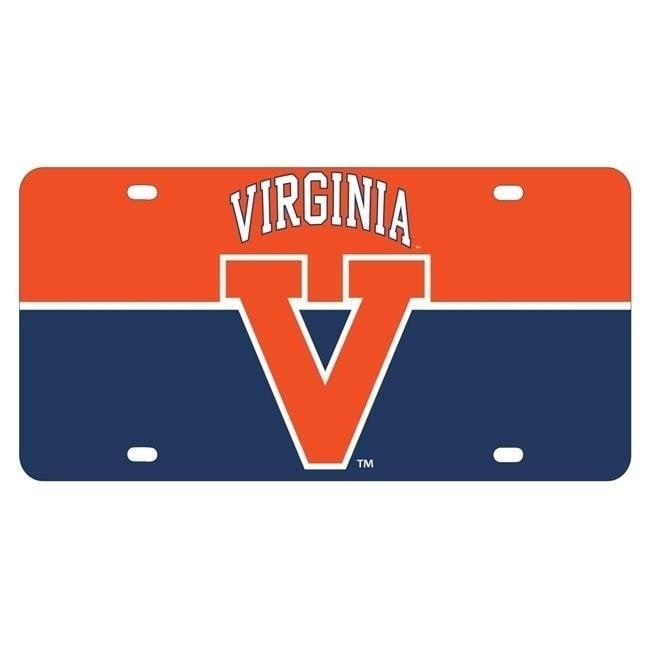 NCAA Virginia Cavaliers Metal License Plate - Lightweight, Sturdy and Versatile Image 1